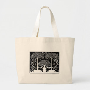 Art nouveau Träd Beardsley Mönster Jumbo Tygkasse
