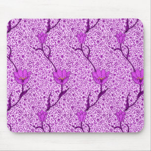 Art nouveau Tulip Damask, Violet och Orchid Musmatta