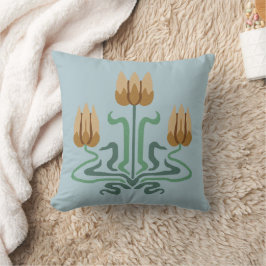 Art nouveau Tulip Trio Dekorativ kudde
