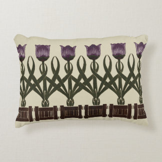 Art nouveau Tulips Prydnadskudde