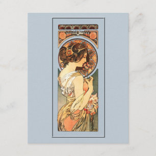 Art Nouveau Vacker Bröllopsfest Inbjudan