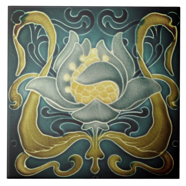 Art Nouveau Väggplatta San Telmo Filter Kakelplatta (Framsidan)