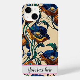 Art Nouveau Vallmo Blomma iPhone / iPad-fodral