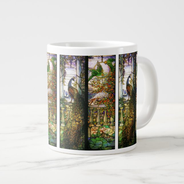 Art Nouveau Vatten Trädgård Jumbo Mugg (Framsida höger)