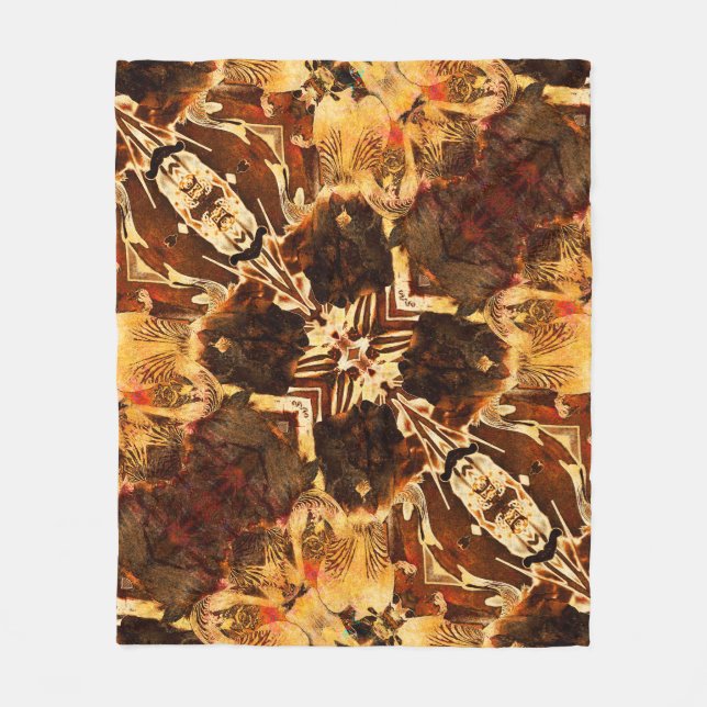 art nouveau: vintage av prydnadsväxter (golden och fleecefilt (Framsidan)