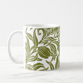 Art Nouveau Vintage Botanisk Blommig Mönster Kaffemugg