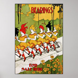 Art nouveau: Vintageadvertizingaffisch - lager Poster