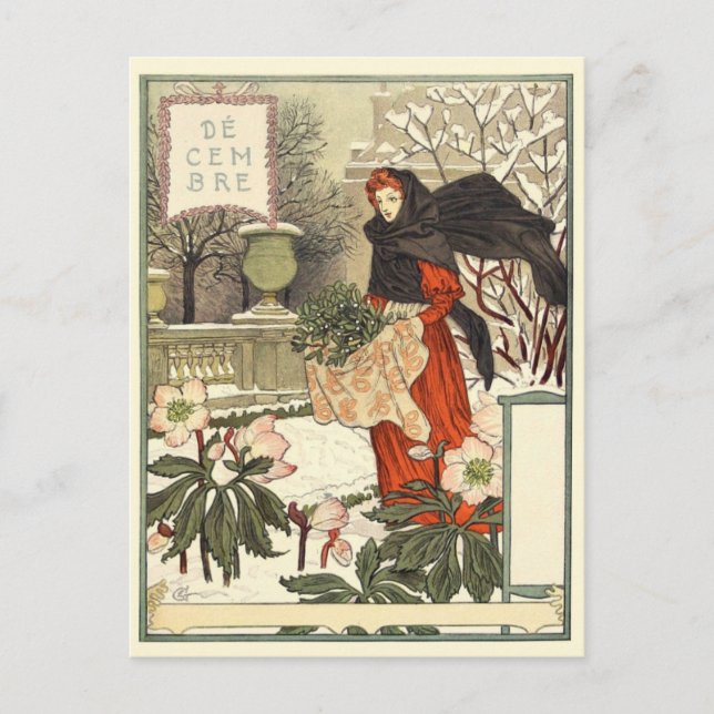 Art nouveau vykort (Framsida)