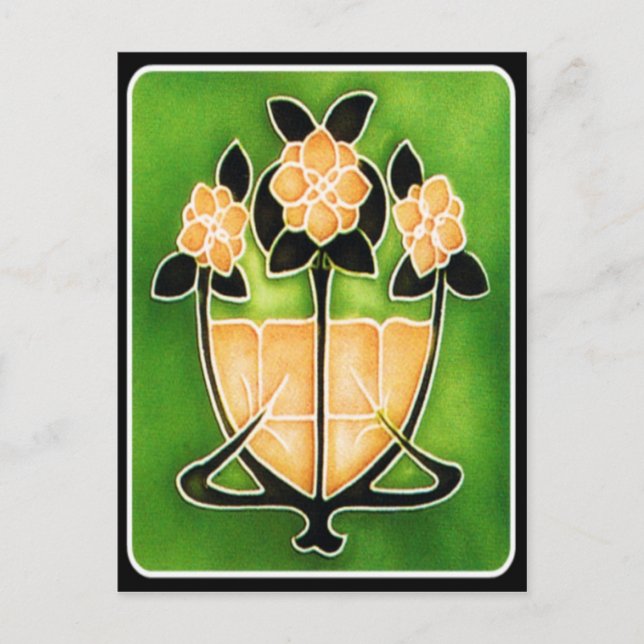 Art nouveau vykort (Framsida)