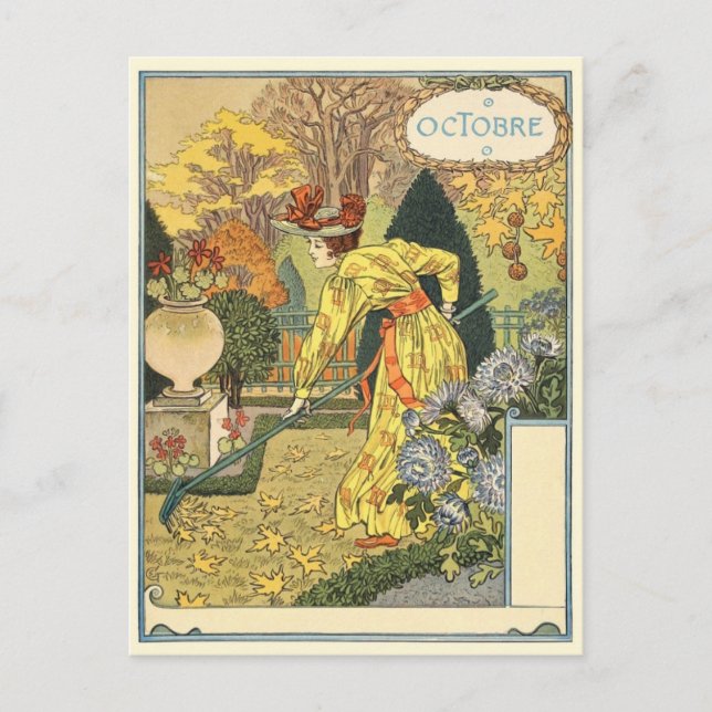 Art nouveau vykort (Framsida)