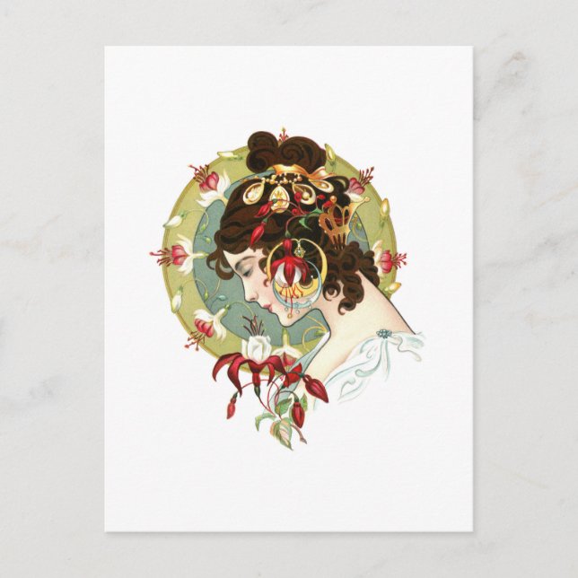 Art nouveau vykort (Framsida)