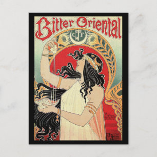 Art nouveau vykort: "Bitter orientering" Vykort