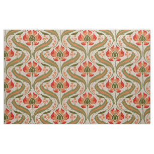 Art nouveau Wildblommor, Persimmon Tyg