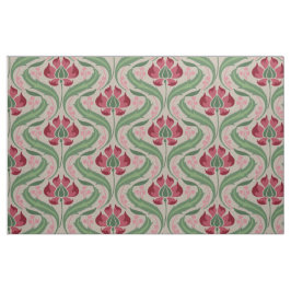 Art nouveau Wildblommor, Rosa Tyg