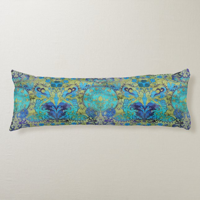 Art nouveau William Morris 1970-talet Retro Revers Kroppskudde (Framsidan)