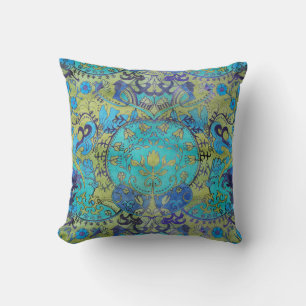 Art nouveau William Morris 1970-talet Retro Revers Kudde