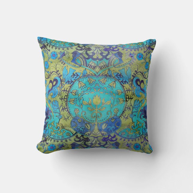 Art nouveau William Morris 1970-talet Retro Revers Kudde (Framsida)