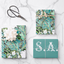 Art nouveau william morris anenome blommigt