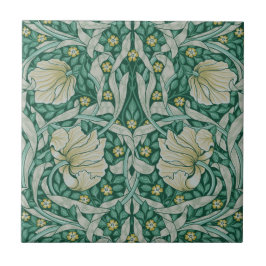 Art nouveau,William Morris pimpernel blommigt desi Kakelplatta