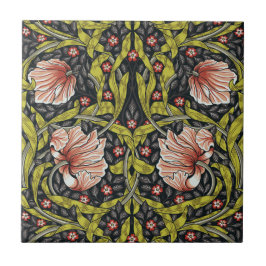 Art nouveau,William Morris pimpernel blommigt desi Kakelplatta
