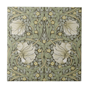 Art nouveau,William Morris pimpernel blommigt desi Kakelplatta
