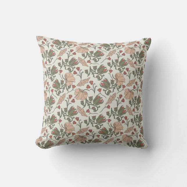 Art nouveau William Morris tendril mönster om Kudde (Framsida)