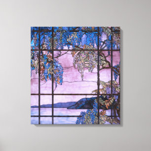 art nouveau Willow Träd Scenia Window Design Canvastryck