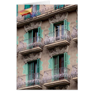 Art nouveau Windows - Barcelona, Spanien OBS Kort