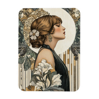 Art nouveau Woman Magnet