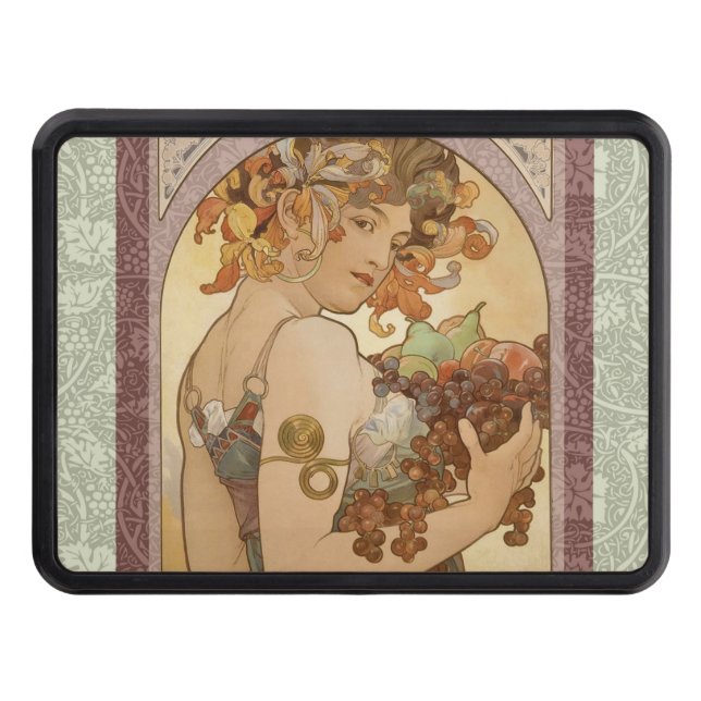 Art nouveau Woman Mucha BeSnyval Dragkroksskydd (Framsidan)