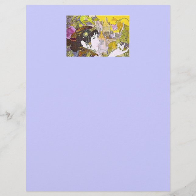 Art nouveau Woman Reklamblad (Framsidan)