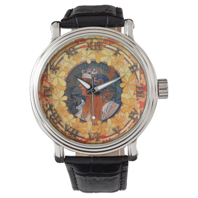 Art nouveau Wrist Watch Armbandsur (Framsida)
