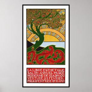 Art nouveauaffisch: La Libre Esthetique Poster