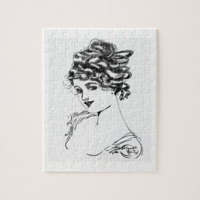 Art nouveaubläck som drar Russell 1917 Swigert Pussel (Vertikal)