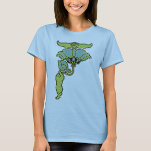 Art nouveaublomma t shirt