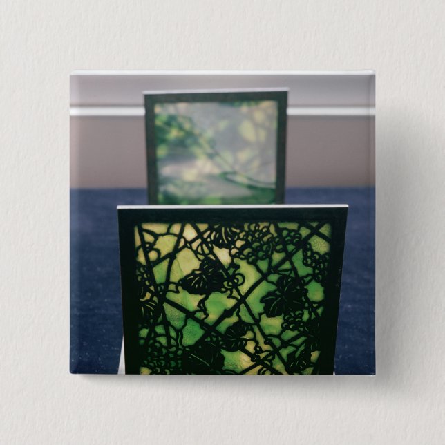 Art nouveaubokstöd, Tiffany studior, c.1894 Knapp (Framsida)