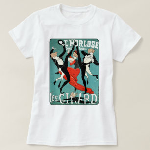 Art nouveaudansen avbildar vid Jules Cheret T-shirt