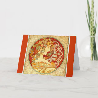 Art nouveaudesign helgkort