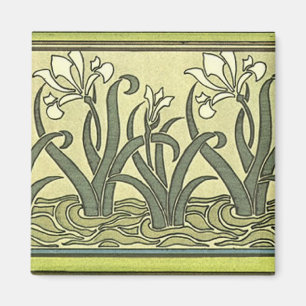 Art nouveauIrises - magnet