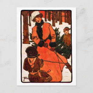 Art nouveaujul 1900 helg vykort