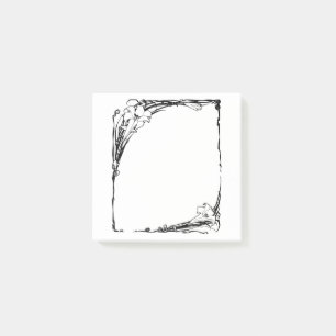 Art nouveauliljan postar det noterar post-it block