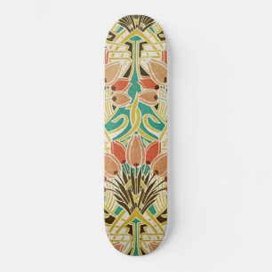 Art nouveaumönster #11 old school skateboard bräda 18 cm