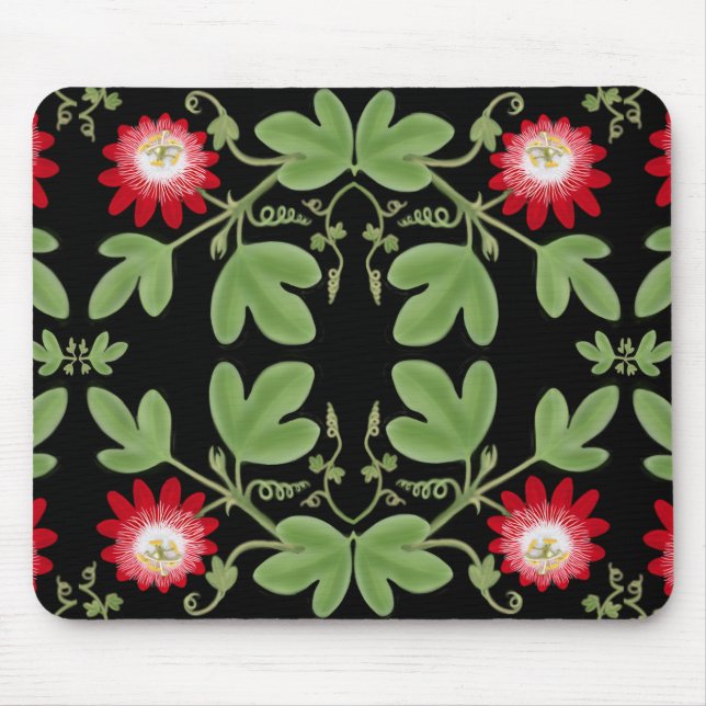 Art nouveauPassiflora Mousepad Musmatta (Framsidan)