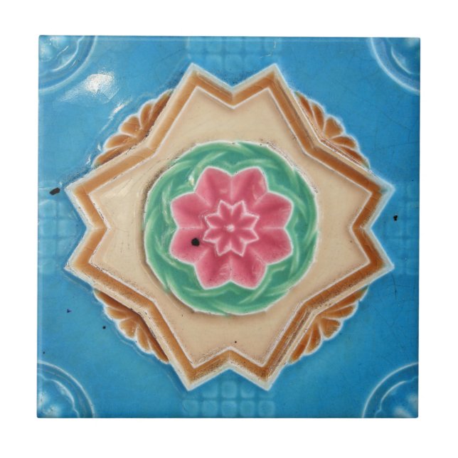 Art nouveau's Majolica Tiles Kakelplatta (Framsidan)