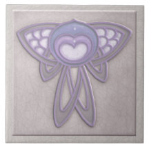 Art nouveaustilinsekt - blek Mauve och lavendel