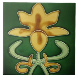 Art Noveau Ceramic wall Fireplace tile Kakelplatta