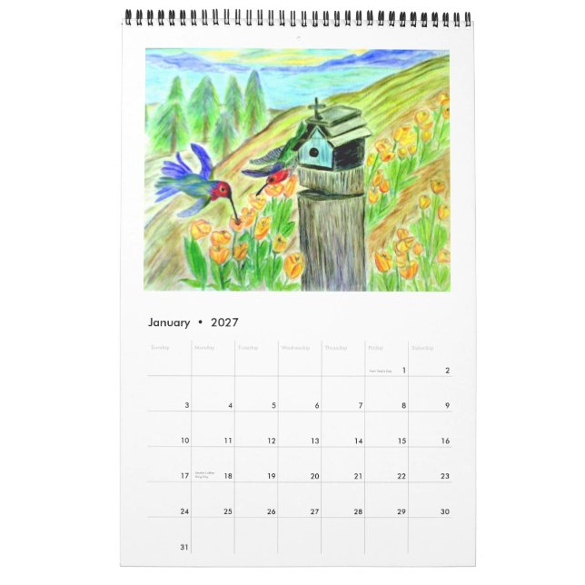 Art och fotografi 24 månaders kalender (Jan 2027)