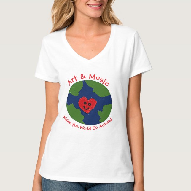 Art och musik, T-Shirt (Framsida)