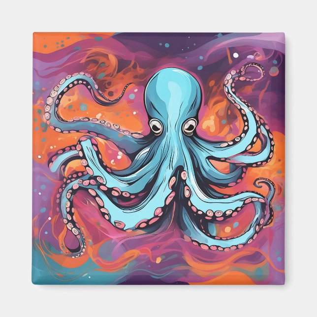 Art Octopus Dream Magnet (Framsidan)