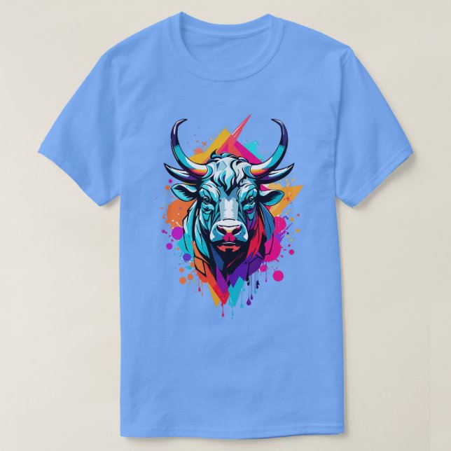 Art of Bull Head T Shirt (Design framsida)